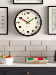 Newgate Clocks Superstore Retro Metal Quartz Wall Clock, 40cm, Black - thumbnail 3