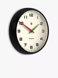 Newgate Clocks Superstore Retro Metal Quartz Wall Clock, 40cm, Black - thumbnail 2