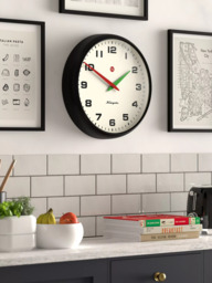 Newgate Clocks Superstore Retro Metal Quartz Wall Clock, 40cm, Black - thumbnail 4