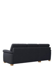 John Lewis Camden LHF Chaise Leather Sofa Bed, Light Leg - thumbnail 4
