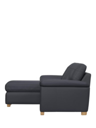 John Lewis Camden LHF Chaise Leather Sofa Bed, Light Leg - thumbnail 3