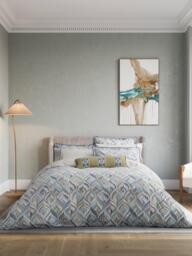 Bedeck of Belfast Rayanne Duvet Cover Set, Teal Green - thumbnail 1