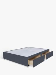 John Lewis Non-Sprung Upholstered 4 Drawer Divan Base, Double - thumbnail 2