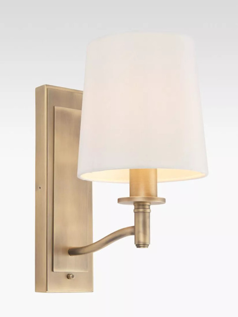 Bay Lighting Eleanor Wall Light, Antique Brass - image 1