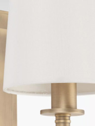 Bay Lighting Eleanor Wall Light, Antique Brass - thumbnail 4