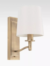 Bay Lighting Eleanor Wall Light, Antique Brass - thumbnail 2