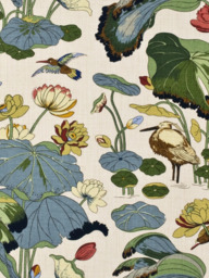 GP & J Baker Nympheus Made to Measure Curtains or Roman Blind, Stone/Pistachio - thumbnail 1