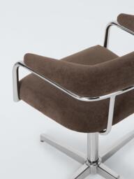 John Lewis Curve Office Chair, Cocoa - thumbnail 6