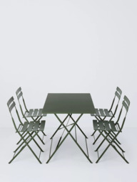 John Lewis Camden 4-Seater Rectangular Garden Dining Table & Chairs Set - thumbnail 2