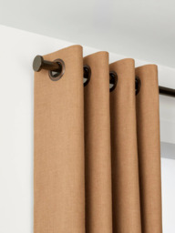 John Lewis Made to Order Select Eyelet Curtain Pole with Disc Finial, Wall Fix, Dia.25mm - thumbnail 1