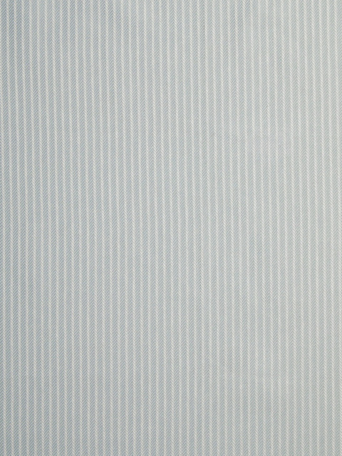 John Lewis Cotton Herringbone Stripe Made to Measure Curtains or Roman Blind, Blue Grey - image 1