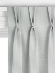 John Lewis Cotton Herringbone Stripe Made to Measure Curtains or Roman Blind, Blue Grey - thumbnail 5
