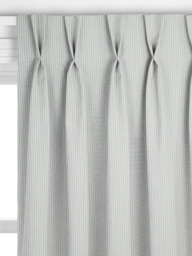 John Lewis Cotton Herringbone Stripe Made to Measure Curtains or Roman Blind, Blue Grey - thumbnail 4