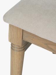 Laura Ashley Wellington Upholstered Dining Chair, Set of 2, Oak/Natural - thumbnail 3