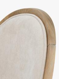 Laura Ashley Wellington Upholstered Dining Chair, Set of 2, Oak/Natural - thumbnail 4