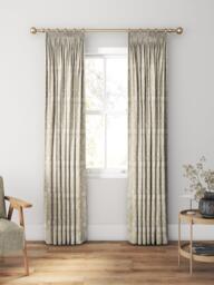 William Morris At Home Double Bough Made to Measure Curtains or Roman Blind, Barley - thumbnail 3