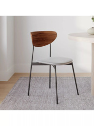 west elm Modern Petal Dining Chair, Platinum - thumbnail 2