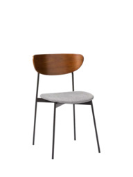 west elm Modern Petal Dining Chair, Platinum - thumbnail 1