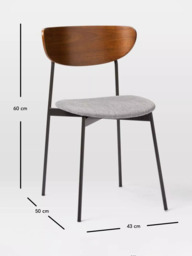 west elm Modern Petal Dining Chair, Platinum - thumbnail 4