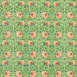 Morris & Co. Pimpernel Made to Measure Curtains or Roman Blind, Shamrock/Watermelon - thumbnail 1