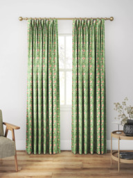 Morris & Co. Pimpernel Made to Measure Curtains or Roman Blind, Shamrock/Watermelon - thumbnail 5
