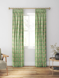 Morris & Co. Pimpernel Made to Measure Curtains or Roman Blind, Shamrock/Watermelon - thumbnail 3