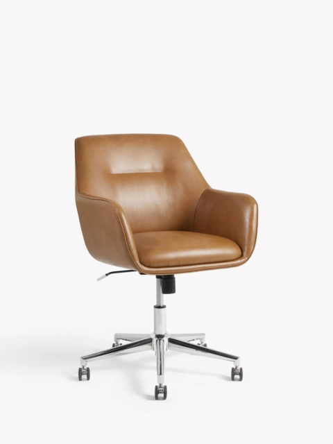 John Lewis Gerry Office Chair, PU Vinyl, Tan - image 1