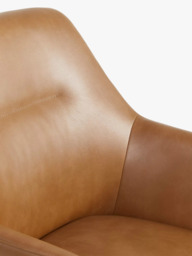 John Lewis Gerry Office Chair, PU Vinyl, Tan - thumbnail 6