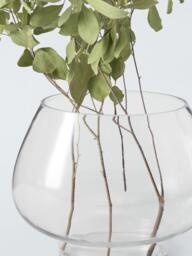 John Lewis Oval Glass Vase, H28.5cm, Clear - thumbnail 3