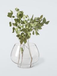 John Lewis Oval Glass Vase, H28.5cm, Clear - thumbnail 2
