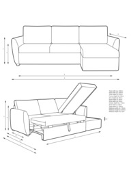 John Lewis Sansa Splayed Arm Sofa Bed with Storage - thumbnail 3