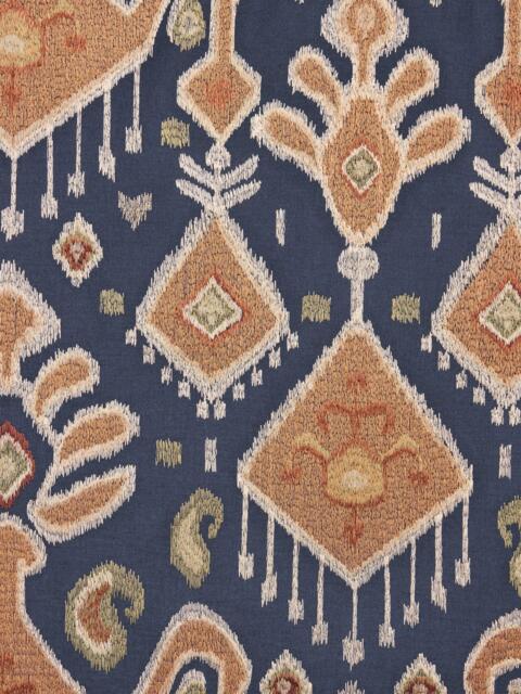 John Lewis Annisa Ikat Made to Measure Curtains or Roman Blind, Navy - image 1
