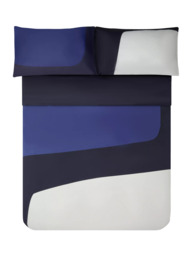 Jasper Conran London 300 Cotton Thread Colour Block Duvet Cover Set - thumbnail 4