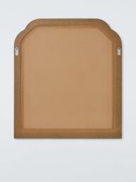 John Lewis Clipped Corner Wood Frame Overmantel Wall Mirror, 95 x 105cm, Black/Gold - thumbnail 3