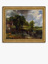 Brookpace Lascelles John Constable 'The Hay Wain, 1821' Framed Canvas Print, 29 x 34cm