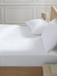 John Lewis Pure Cotton Percale Deep Fitted Sheet - thumbnail 2