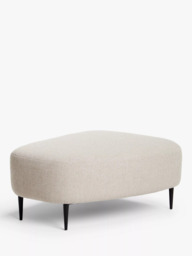 John Lewis Lozenge Footstool, Metal Legs - thumbnail 1