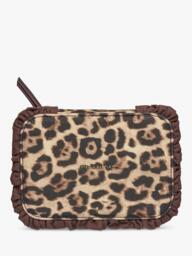 Estella Bartlett Large Leopard Print Ruffle Jewellery Box, Brown - thumbnail 3
