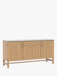 Laura Ashley Braystone 4 Door, 1 Drawer Sideboard, Washed Oak - thumbnail 1
