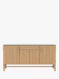 Laura Ashley Braystone 4 Door, 1 Drawer Sideboard, Washed Oak - thumbnail 2