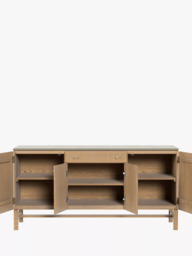 Laura Ashley Braystone 4 Door, 1 Drawer Sideboard, Washed Oak - thumbnail 5