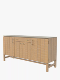 Laura Ashley Braystone 4 Door, 1 Drawer Sideboard, Washed Oak - thumbnail 3