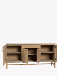 Laura Ashley Braystone 4 Door, 1 Drawer Sideboard, Washed Oak - thumbnail 4
