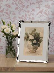 "Laura Ashley Glasbury Photo Frame, 5 x 7"" (12.5 x 18cm), Polished Nickel" - thumbnail 2