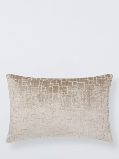 John Lewis Irregular Blocks Velvet Cushion - image 1