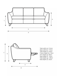 G Plan Vintage The Sixty Eight LHF Large 3 Seater Sofa with Footrest Mechanism - thumbnail 2