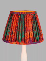 John Lewis + Matthew Williamson Peacock Tapered Lampshade, Red - thumbnail 3