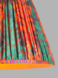 John Lewis + Matthew Williamson Peacock Tapered Lampshade, Red - thumbnail 5