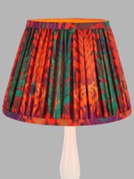 John Lewis + Matthew Williamson Peacock Tapered Lampshade, Red - thumbnail 6