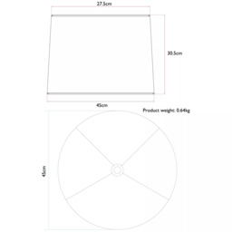 John Lewis Oratorio Silk Tapered Lampshade - thumbnail 5